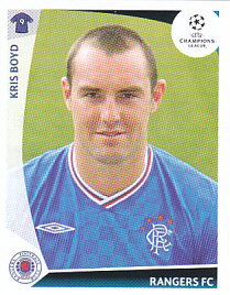 Kris Boyd Glasgow Rangers samolepka UEFA Champions League 2009/10 #444